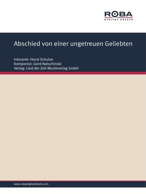 cover image of Abschied von einer ungetreuen Geliebten